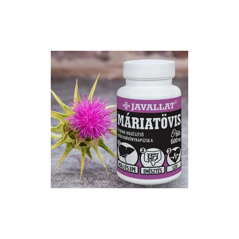 Javallat Máriatövis 600 mg – 60 kapszula