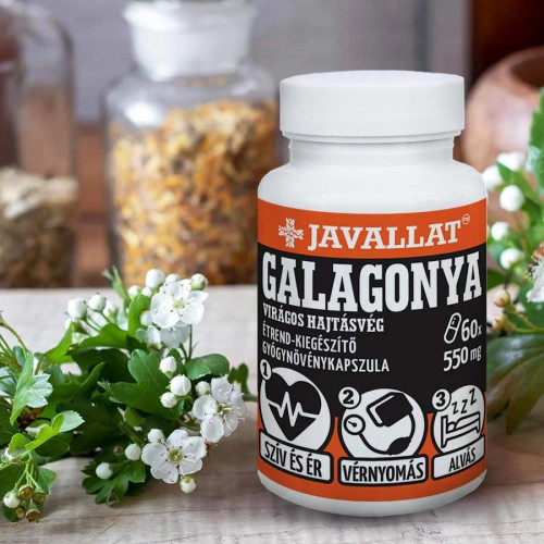 Javallat, Crataegus (vârfuri înflorite de păducel) – 60 capsule