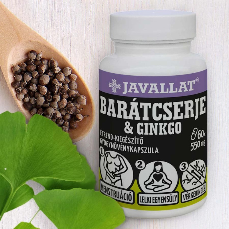 Javallat Capsule cu Mielărea (Vitex) și Ginkgo (60 buc)