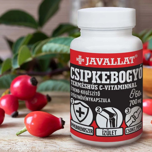 Javallat Csipkebogyó Terméshús C-vitaminnal Kapszula (60 db)