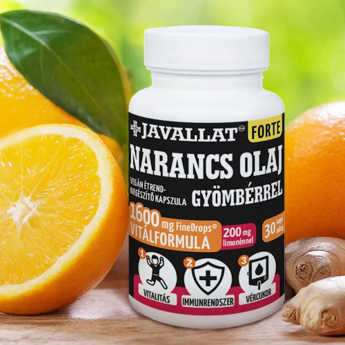 JAVALLAT® Forte Ulei de Portocale cu Ghimbir (60 buc)