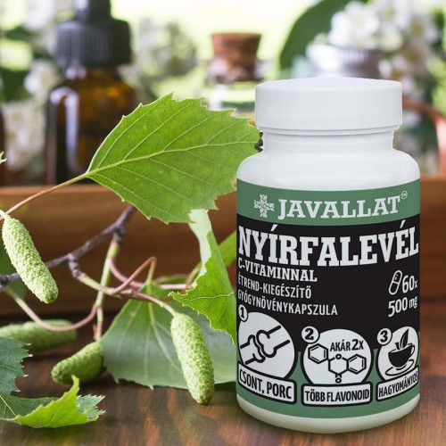 Javallat Capsule cu Frunze de Mesteacăn și Vitamina C (60 buc)
