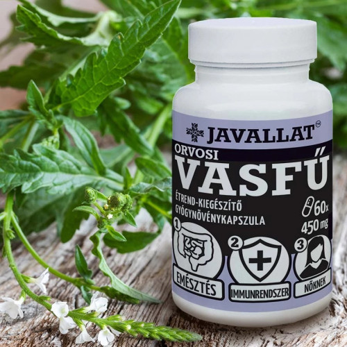 Javallat Orvosi Vasfű (Verbéna) Kapszula (60 db)