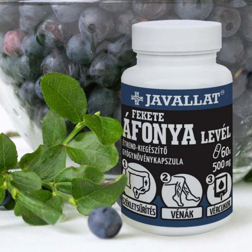 Javallat Fekete Áfonya Levél Kapszula (60 db)