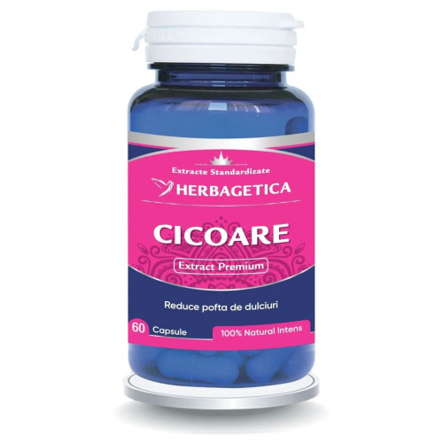 Herbagetica Cicoare Extract – 60 capsule