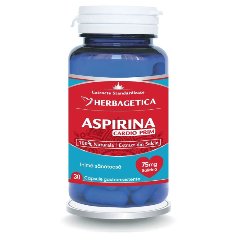 Herbagetica Természetes Aspirin CardioPrim – 60 kapszula