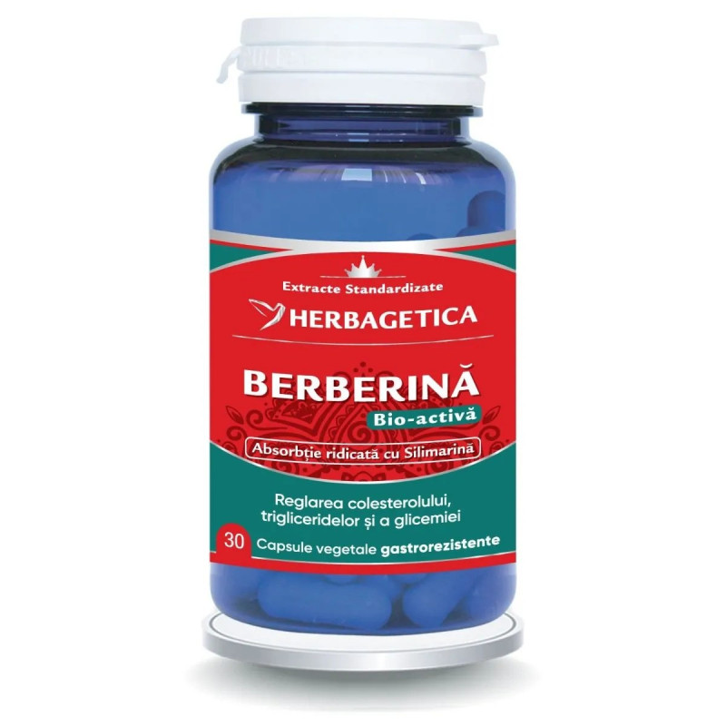 Herbagetica Berberina Bio Activa, 60 capsule