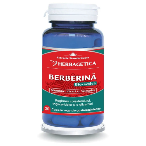 Herbagetica Berberina Bio Activa, 60 capsule