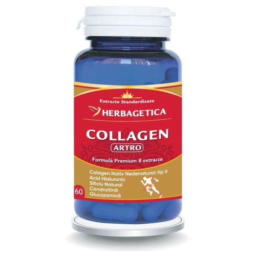 Herbagetica Collagen Artro, 60 capsule