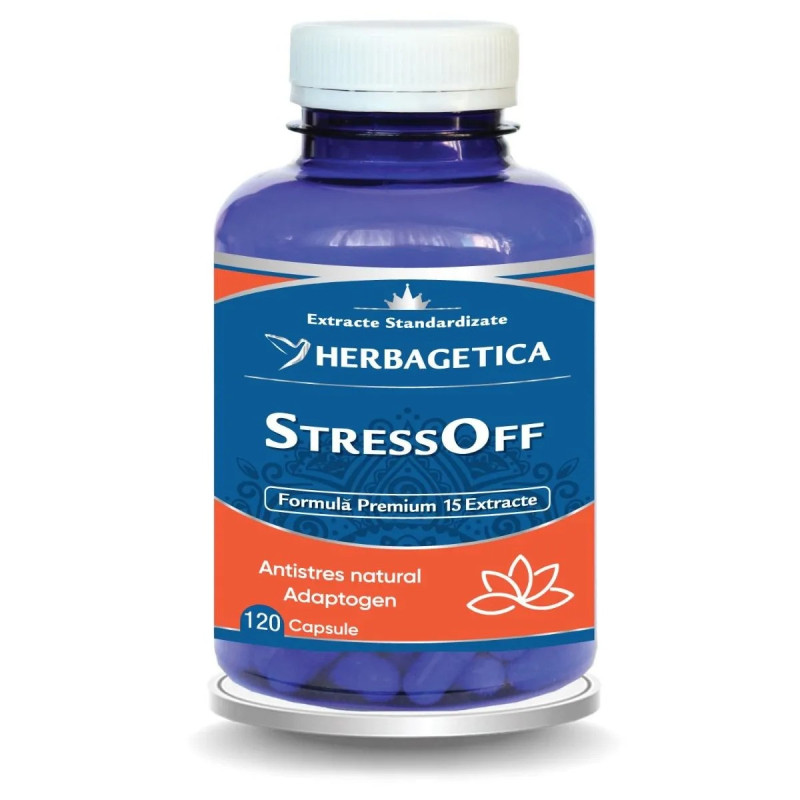 Herbagetica StressOff, 120 capsule