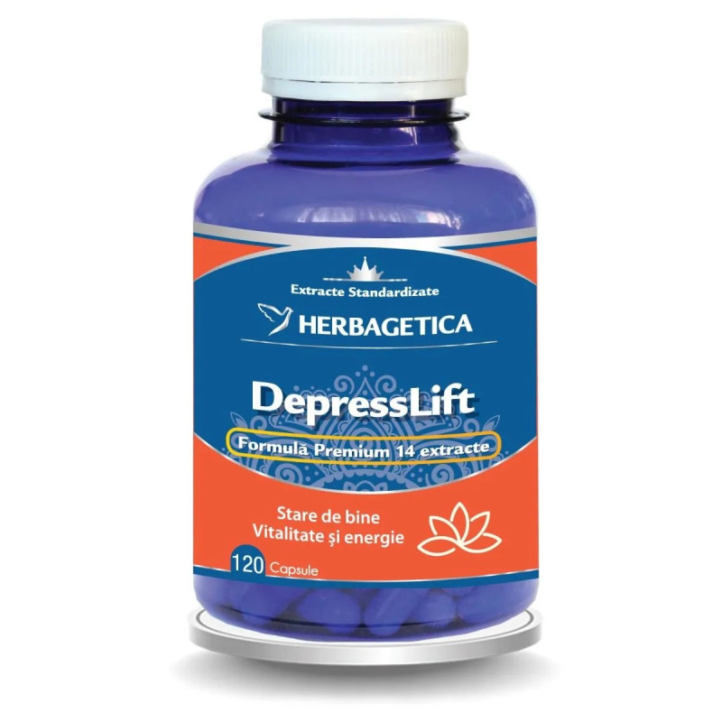 Herbagetica DepressLift, 120 capsule