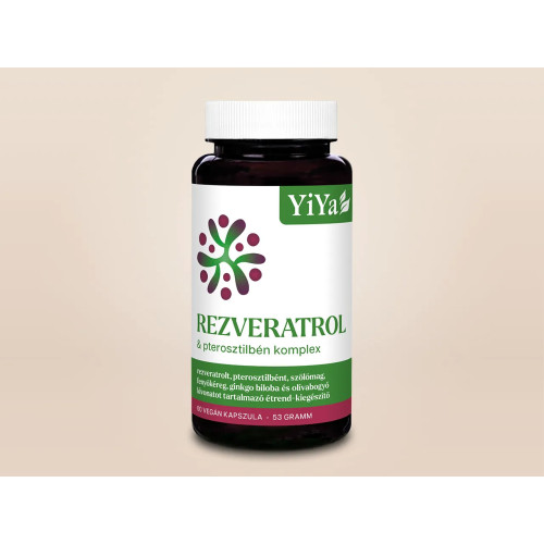 YiYa Rezveratrol Pterosztilbén flavonoid komplex, 60 kapszula