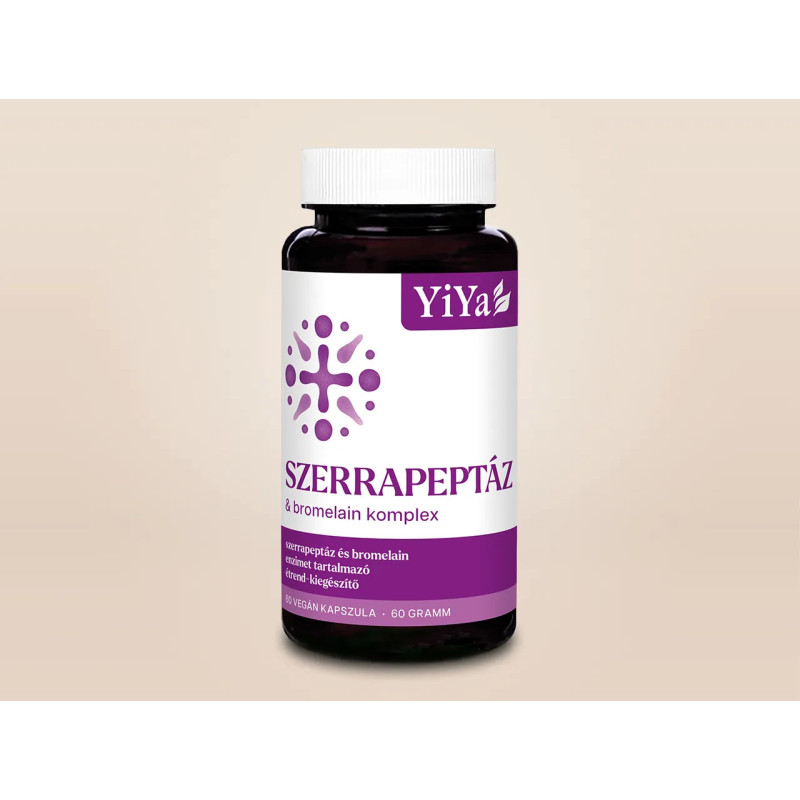 YiYa Szerrapeptáz & Bromelain, 60 kapszula