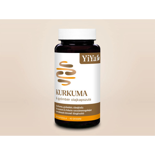 YiYa Capsule cu ulei de Curcuma & Ghimbir, 60 capsule