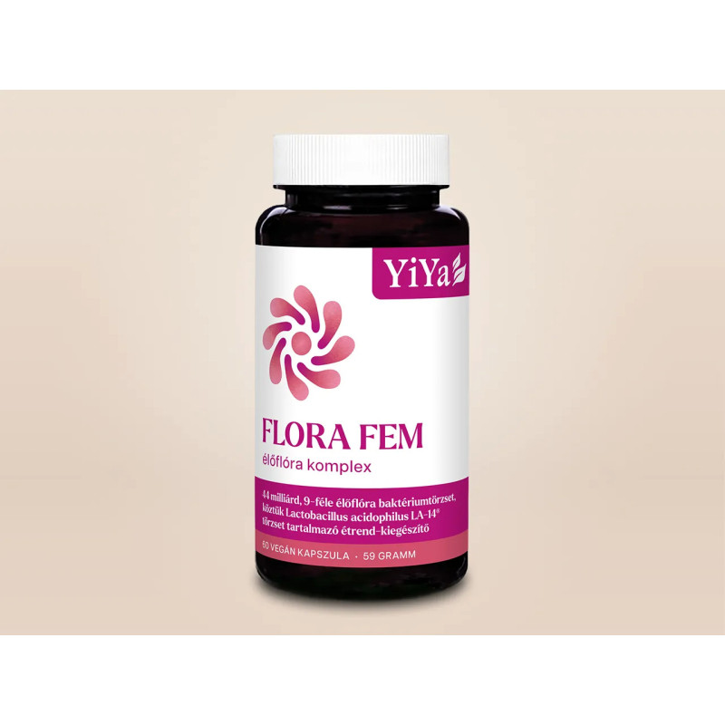 YiYa Flora FEM élőflóra komplex, 60 kapszula