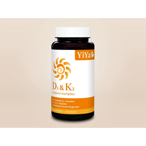 Complex YiYa cu Vitamina D3 & Vitamina K2, 60 capsule