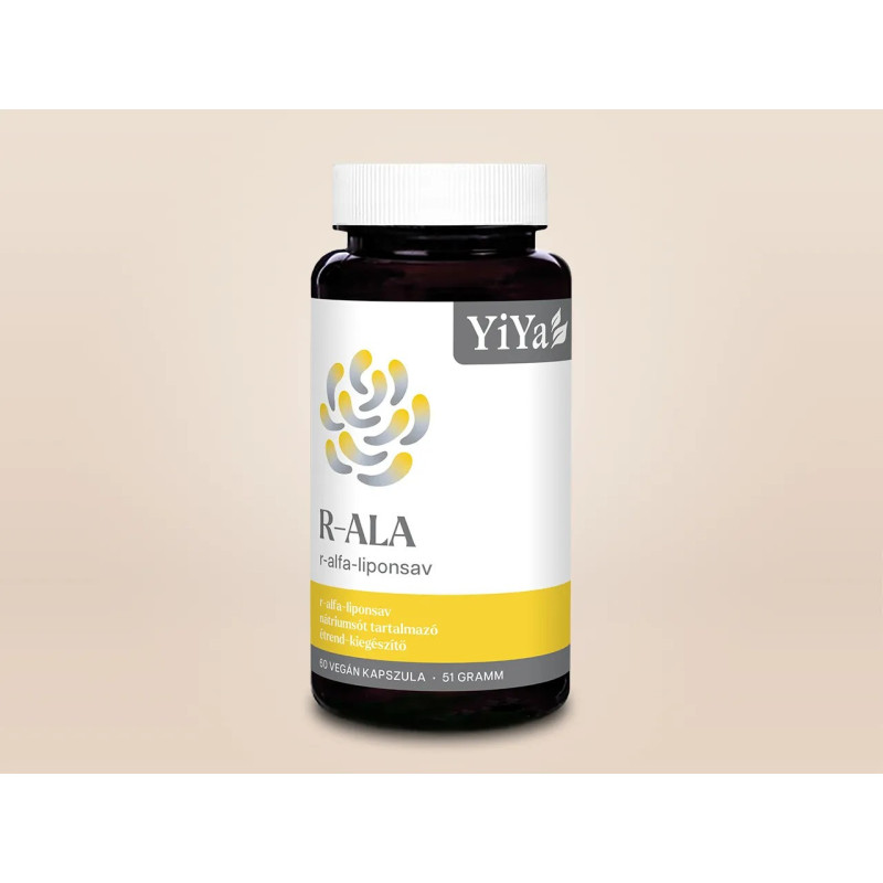 YiYa R-Alfa-Acid Lipoic, 60 capsule – antioxidantul versatil pentru protecția celulară