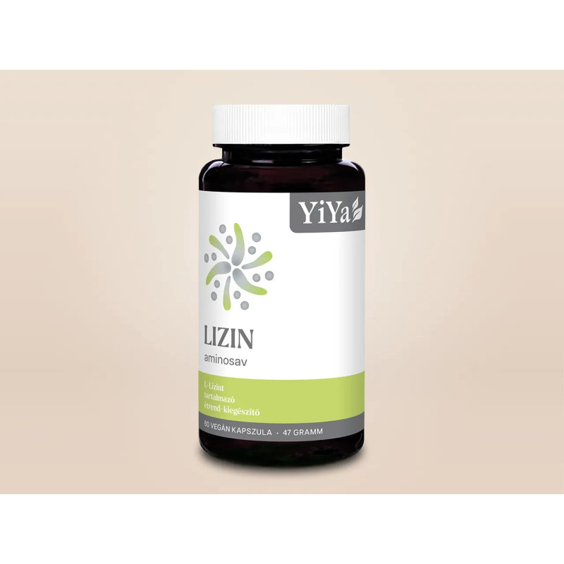 YiYa L-Lizin, 60 kapszula – esszenciális aminosav a vírusok elleni védekezésért!