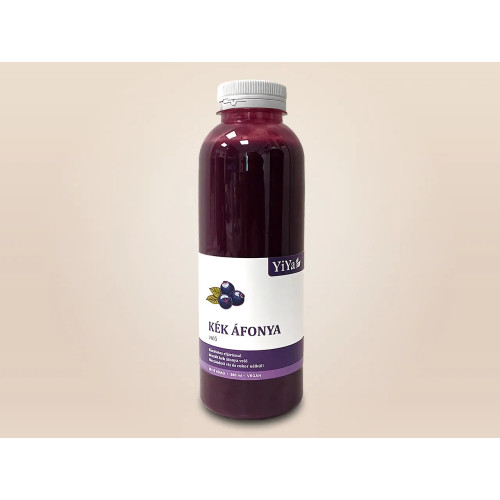 YiYa 100% Kék áfonya velő, 500 ml – Antioxidánsokban gazdag szupergyümölcs Erdélyből