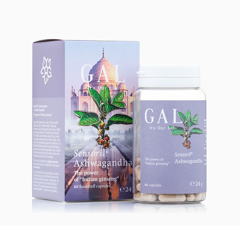GAL Sensoril® Ashwagandha, Ginsengul indian, 30 doze, 60 capsule, GAL Vitamin