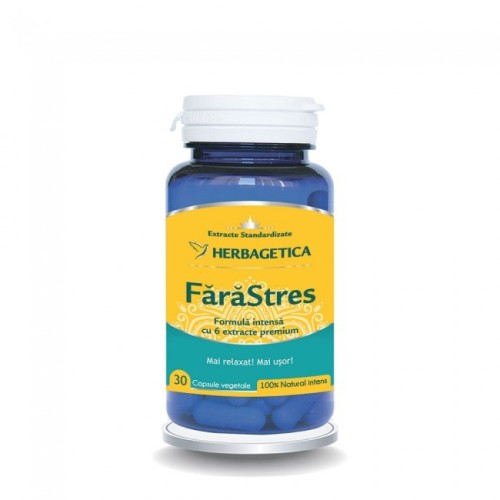 HERBAGETICA, FaraStres, 30 capsule vegetale