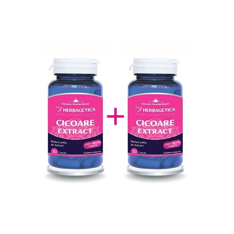 HERBAGETICA, CICOARE EXTRACT, 30+30 capsule