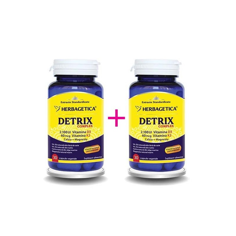 HERBAGETICA, DETRIX COMPLEX, 30+30 capsule vegetale