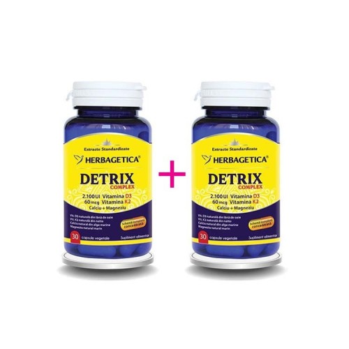 HERBAGETICA, DETRIX COMPLEX, 30+30 capsule vegetale