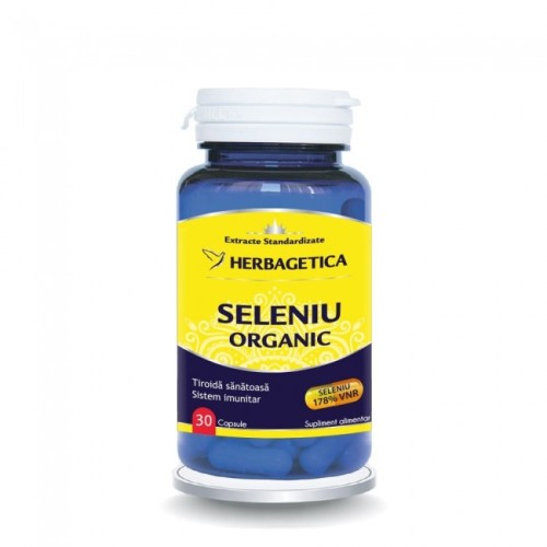 HERBAGETICA, SELENIU ORGANIC, 30 capsule