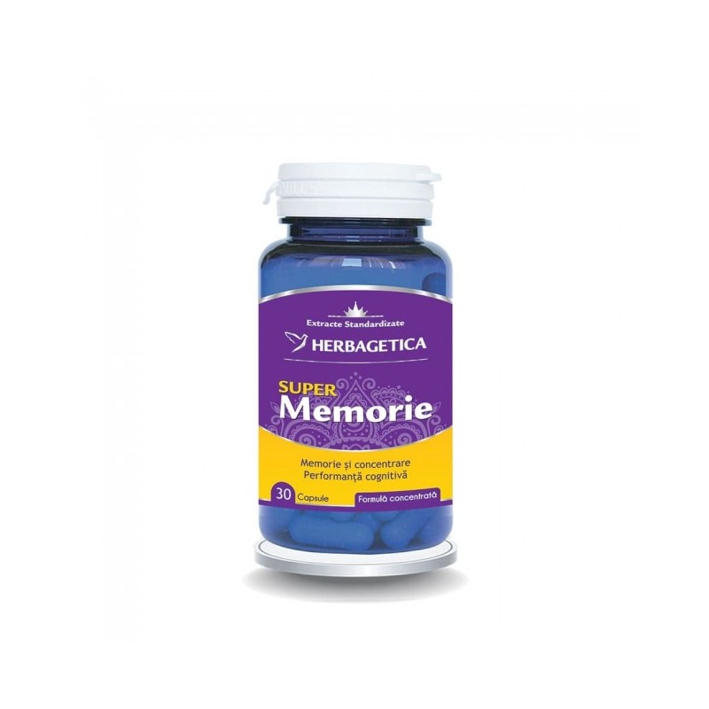 HERBAGETICA, SUPER Memorie, 30 capsule