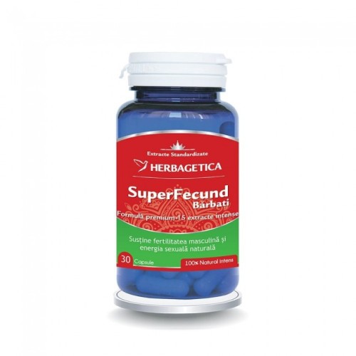HERBAGETICA, SuperFecund Barbati, 30 capsule