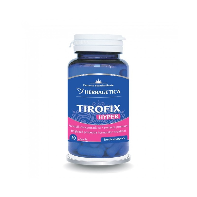 HERBAGETICA, TIROFIX HYPER, 30 capsule