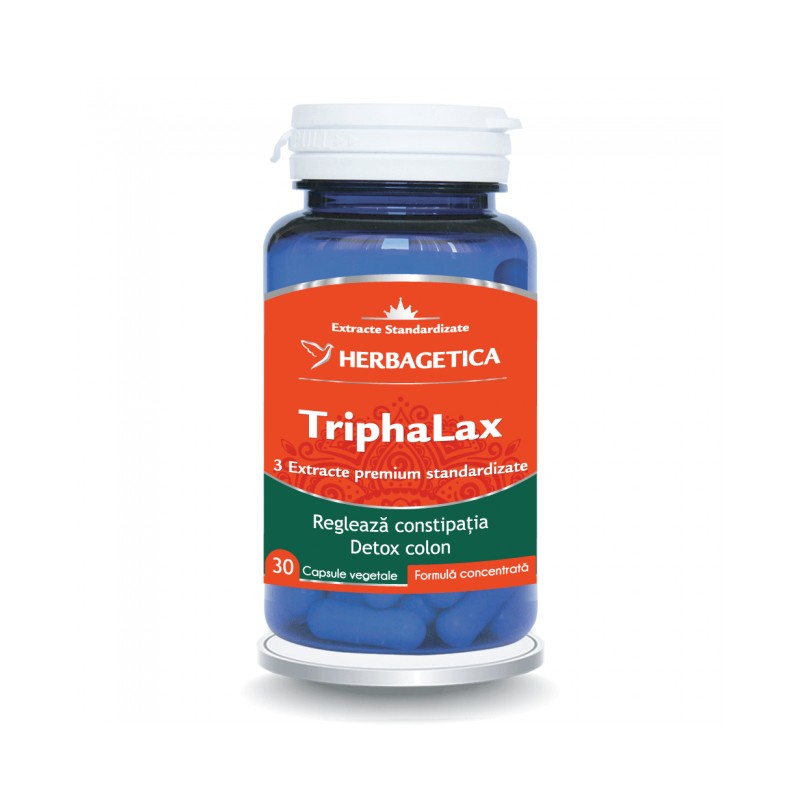 HERBAGETICA, TriphaLax, 30 capsule vegetale