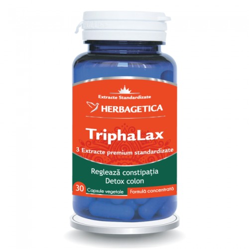 HERBAGETICA, TriphaLax, 30 capsule vegetale