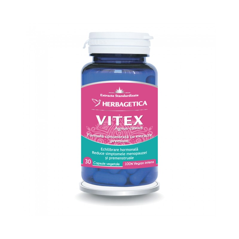 HERBAGETICA, VITEX Agnus-castus, 30 capsule vegetale