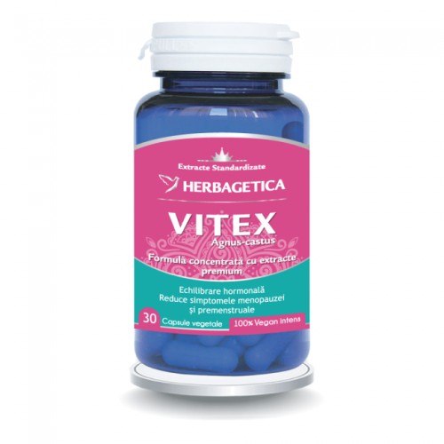 HERBAGETICA, VITEX Agnus-castus, 30 capsule vegetale