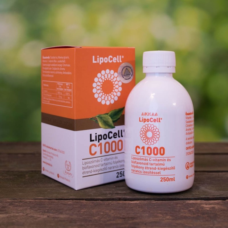 LipoCell C1000 vitamina C cu Lipozomi - Aroma de Orange, Hymato - 250 ml