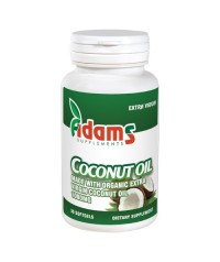 ADAMS, Ulei de Cocos 1000 mg, 30 capsule moi