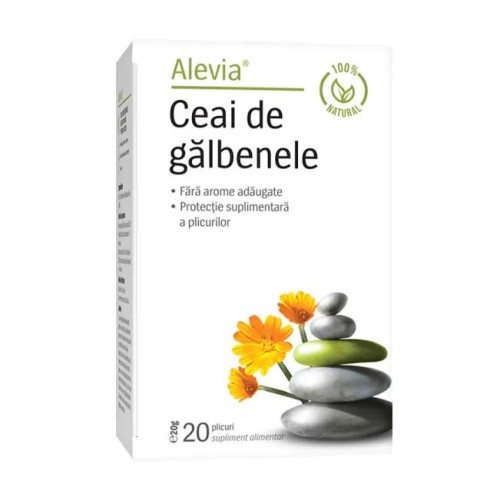 ALEVIA, Ceai de Galbenele, 20 plicuri x 1 g (20 g)