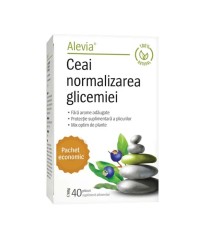 ALEVIA, Ceai Normalizarea Glicemiei, 40 plicuri x 1,5 g (60 g)